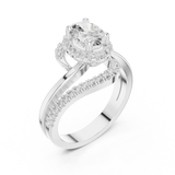 Ladies Ring DDLR-319@7 - White Gold - Image