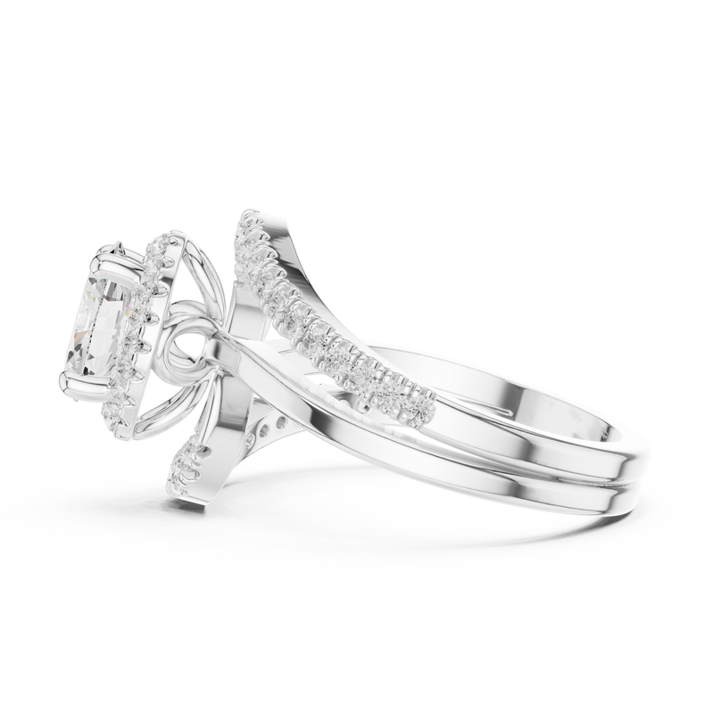 Ladies Ring DDLR-319@7 - White Gold - Image
