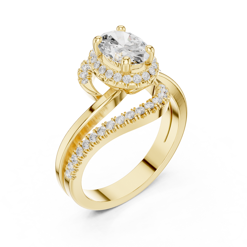 Ladies Ring DDLR-319@7 - Yellow Gold - Image