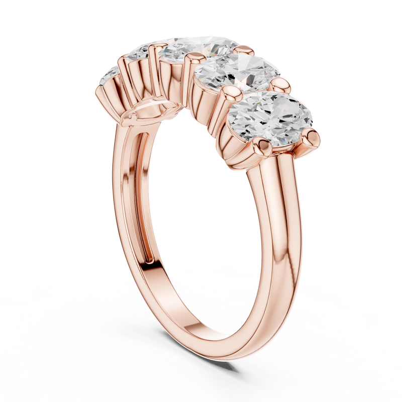 Ladies Ring DDLR-320@7 - Rose Gold - Image