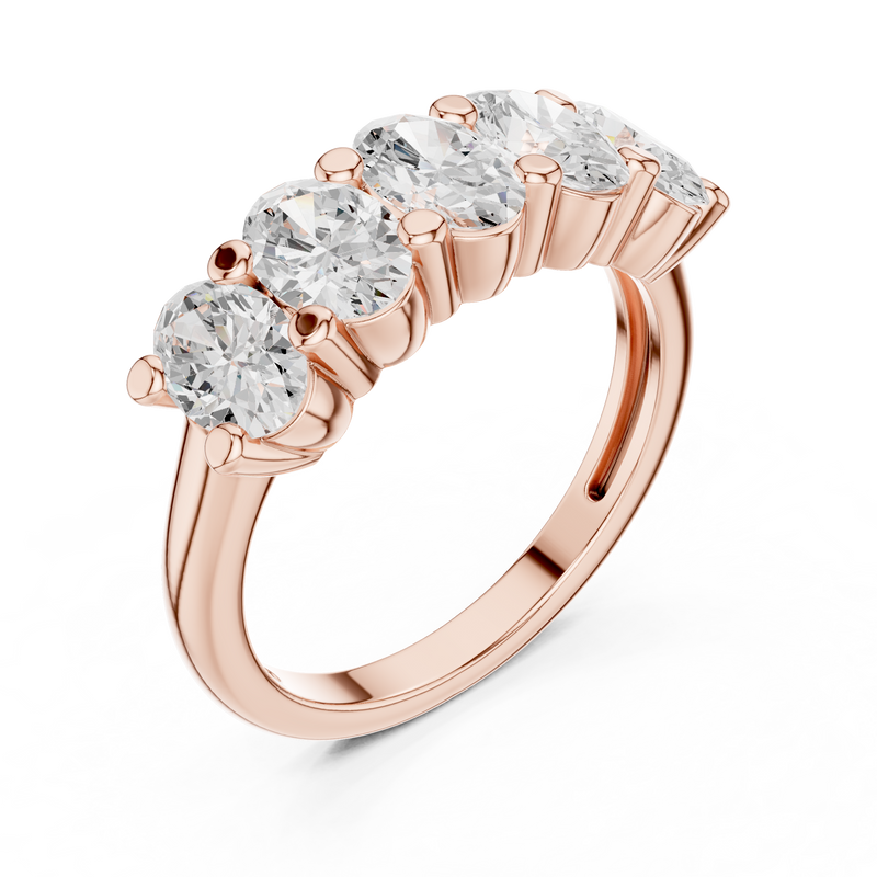 Ladies Ring DDLR-320@7 - Rose Gold - Image