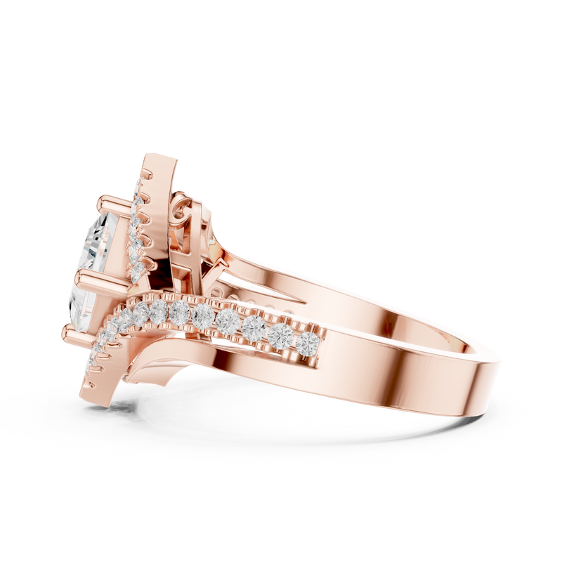 Ladies Ring DDLR-321@7 - Rose Gold - Image