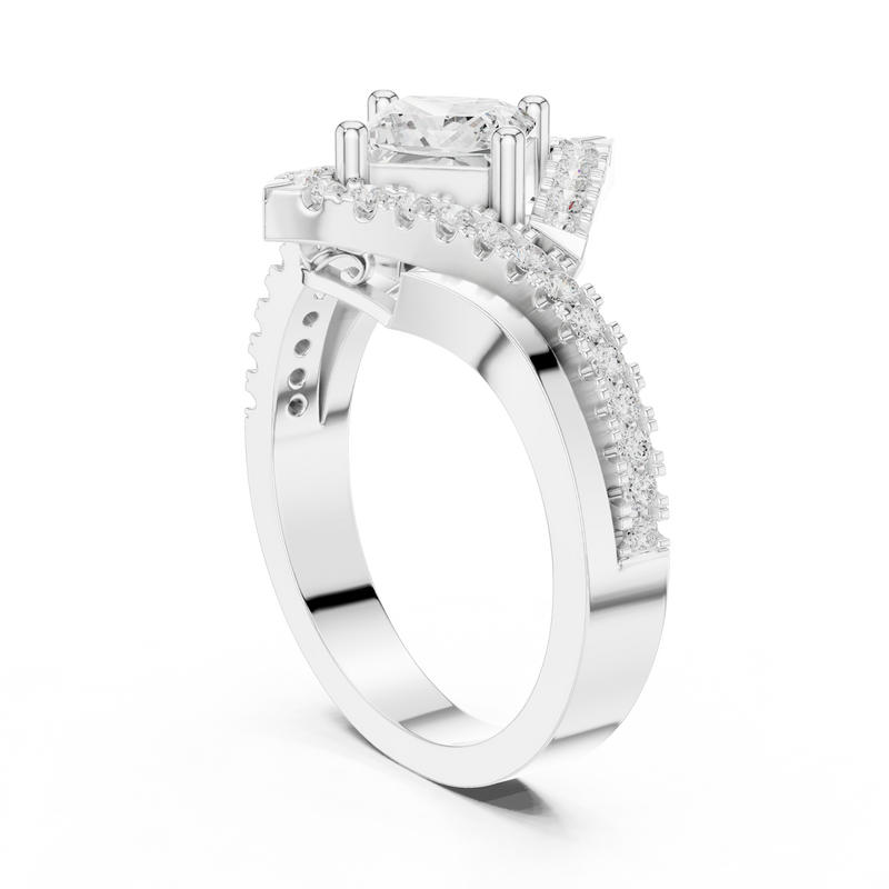 Ladies Ring DDLR-321@7 - White Gold - Image