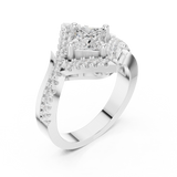 Ladies Ring DDLR-321@7 - White Gold - Image