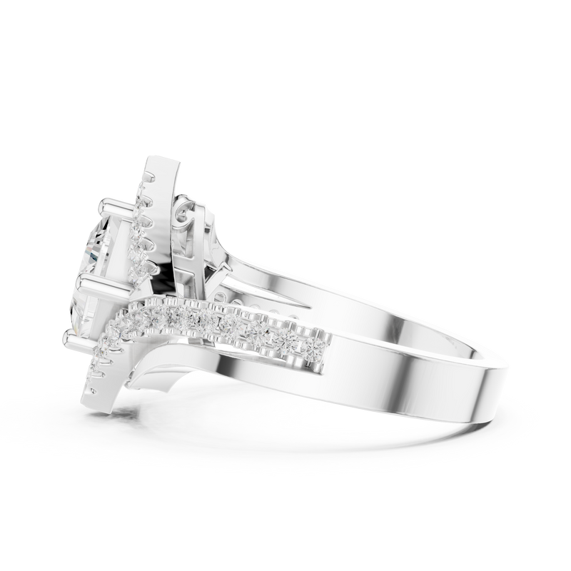 Ladies Ring DDLR-321@7 - White Gold - Image