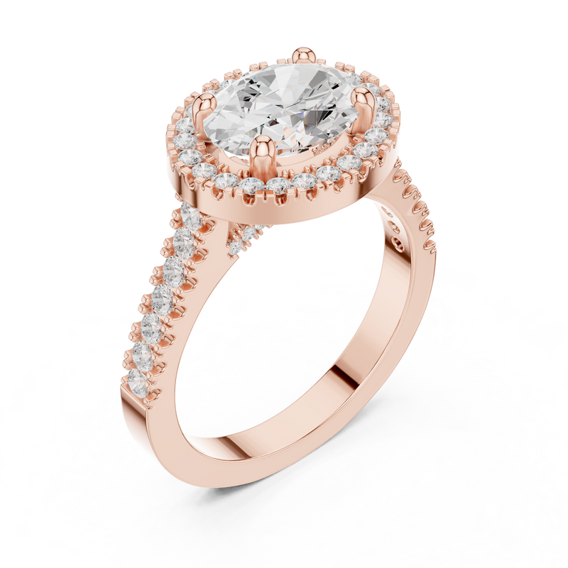Ladies Ring DDLR-322@7 - Rose Gold - Image