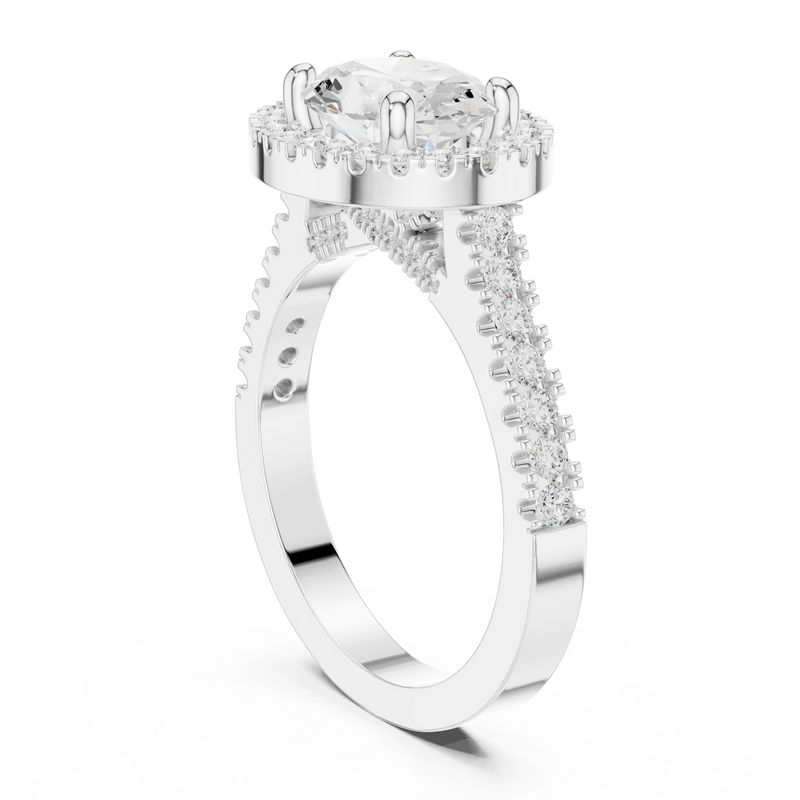 Ladies Ring DDLR-322@7 - White Gold - Image