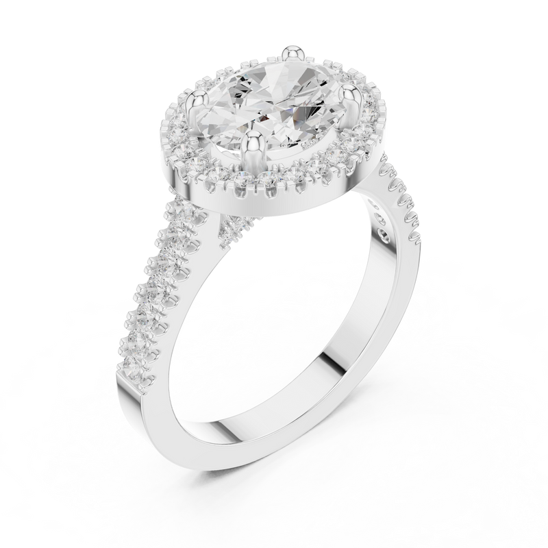 Ladies Ring DDLR-322@7 - White Gold - Image