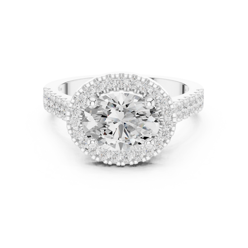 Ladies Ring DDLR-322@7 - White Gold - Image
