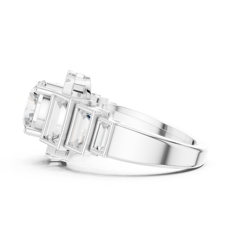 Ladies Ring DDLR-323@7 - White Gold - Image