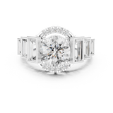 Ladies Ring DDLR-323@7 - White Gold - Image