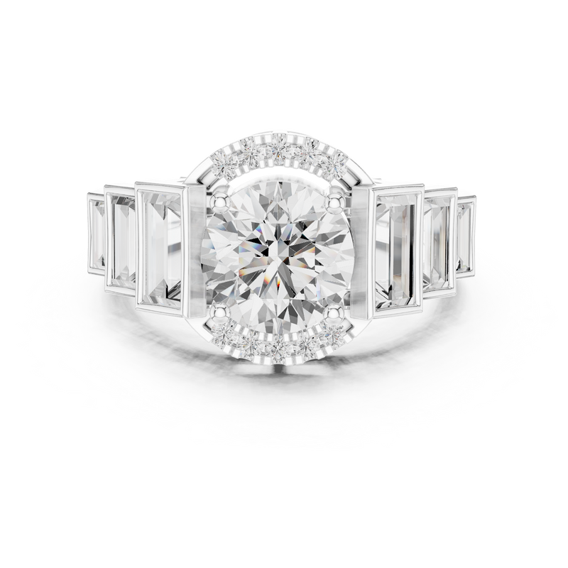 Ladies Ring DDLR-323@7 - White Gold - Image