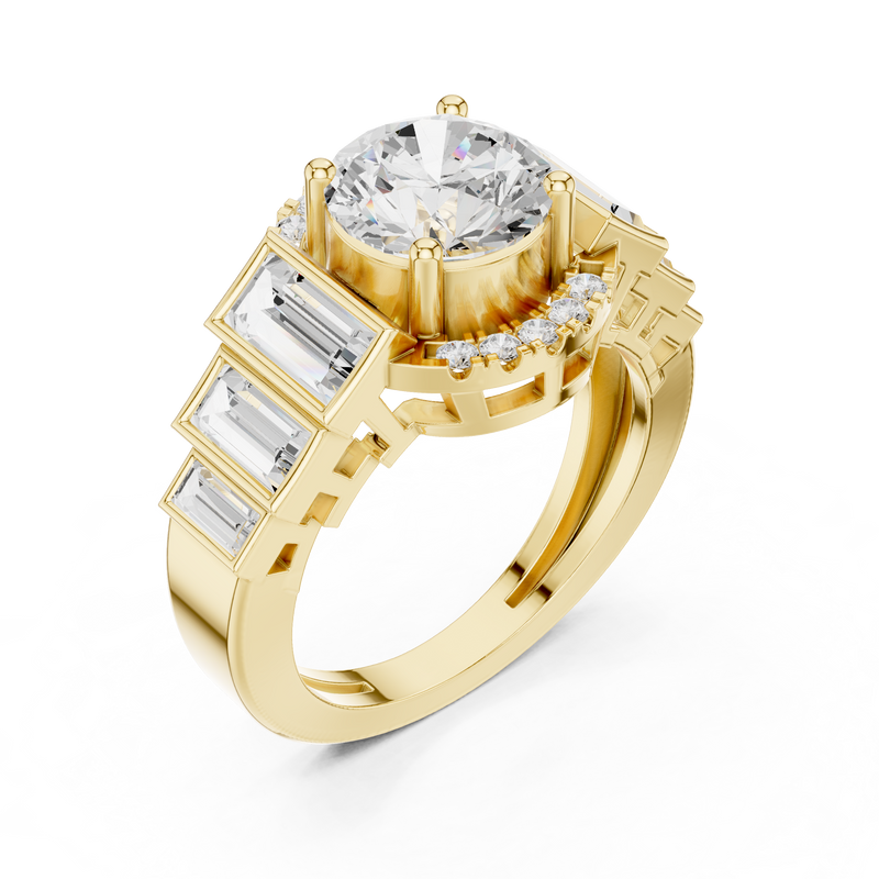 Ladies Ring DDLR-323@7 - Yellow Gold - Image