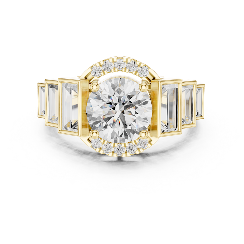 Ladies Ring DDLR-323@7 - Yellow Gold - Image