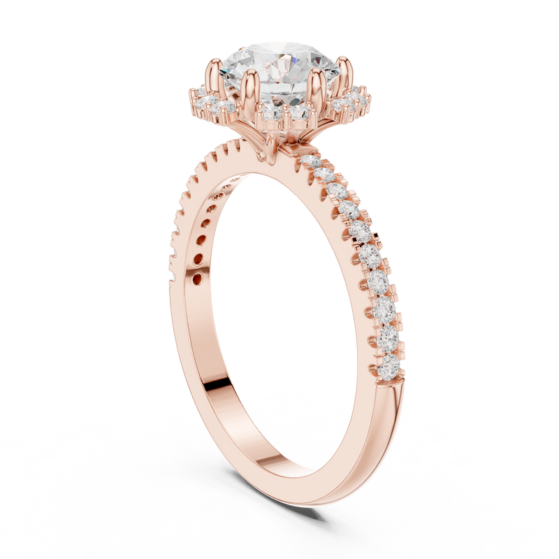Ladies Ring DDLR-324@7 - Rose Gold - Image