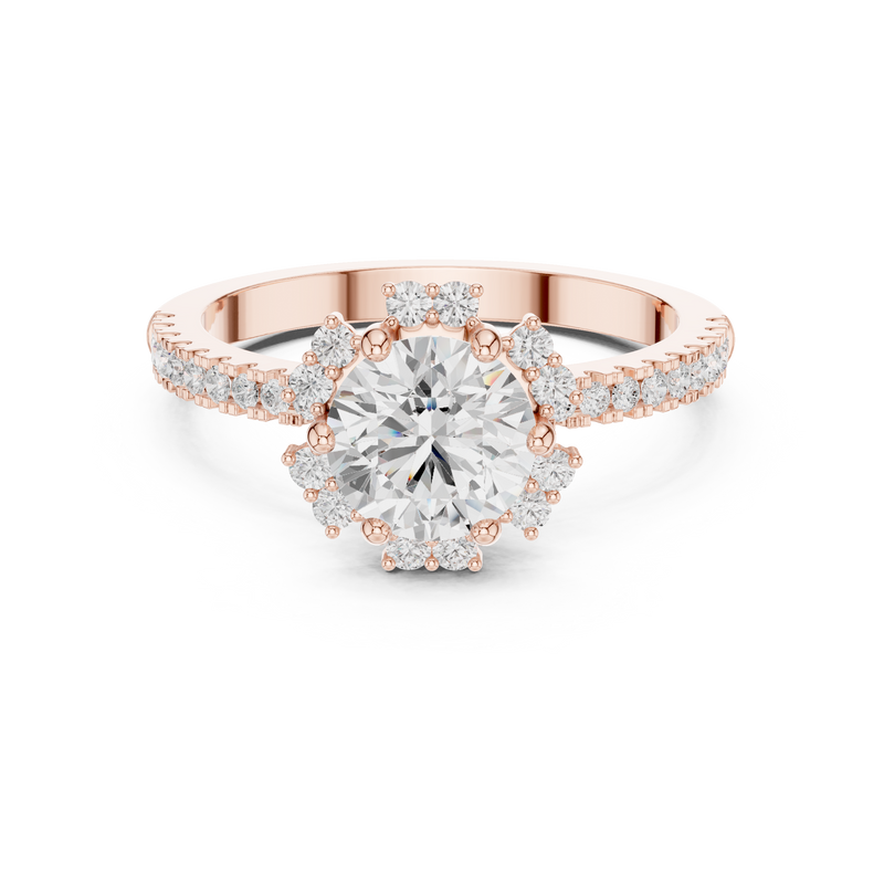 Ladies Ring DDLR-324@7 - Rose Gold - Image
