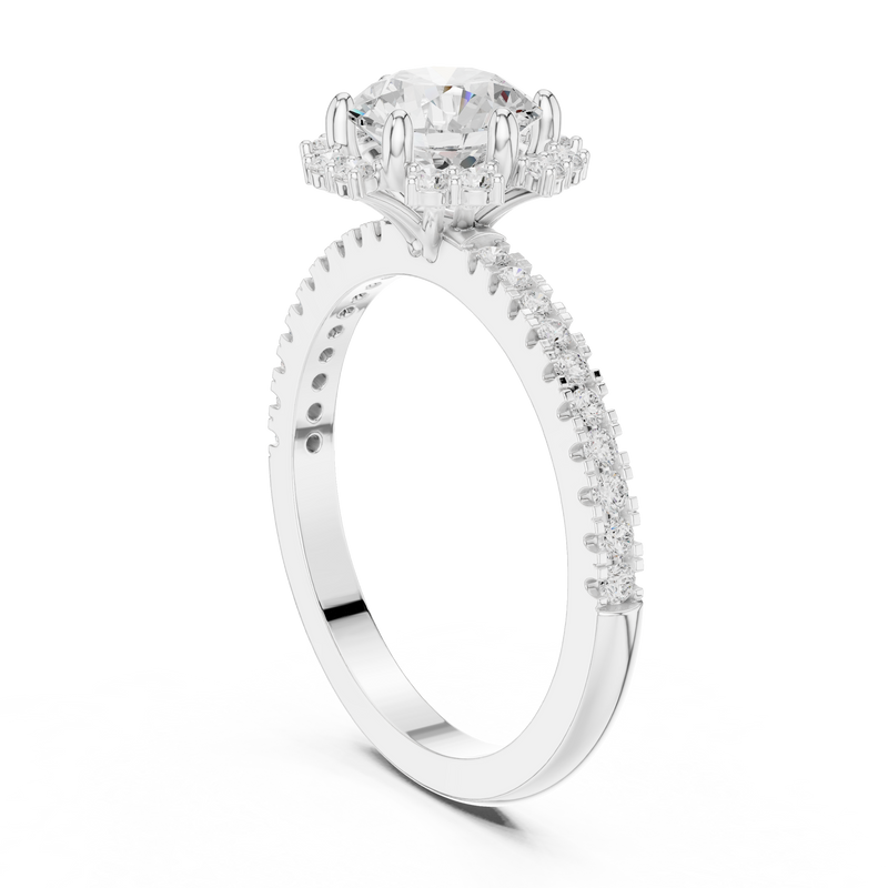 Ladies Ring DDLR-324@7 - White Gold - Image