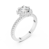 Ladies Ring DDLR-324@7 - White Gold - Image