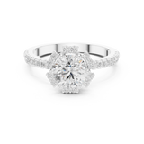 Ladies Ring DDLR-324@7 - White Gold - Image