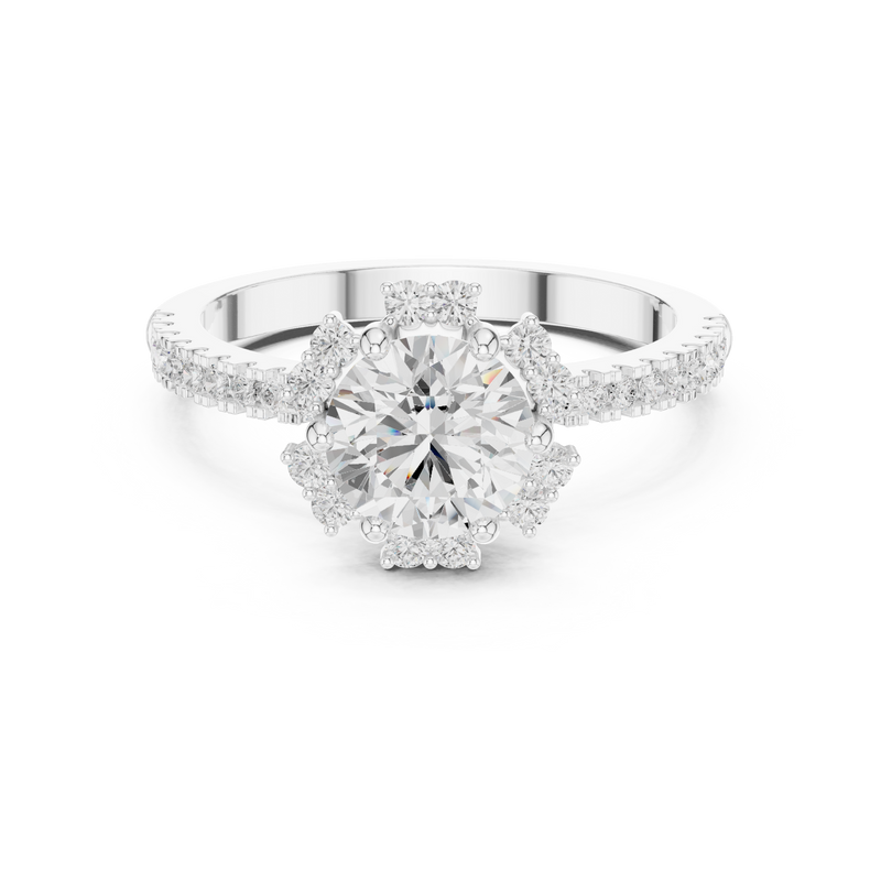 Ladies Ring DDLR-324@7 - White Gold - Image