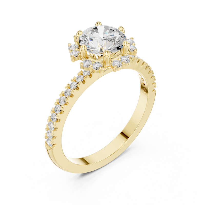 Ladies Ring DDLR-324@7 - Yellow Gold - Image
