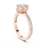 Ladies Ring DDLR-325@7 - Rose Gold - Image