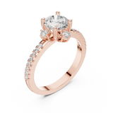 Ladies Ring DDLR-325@7 - Rose Gold - Image