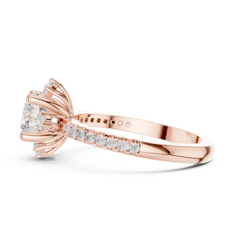 Ladies Ring DDLR-325@7 - Rose Gold - Image