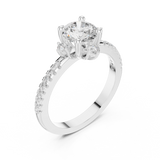 Ladies Ring DDLR-325@7 - White Gold - Image