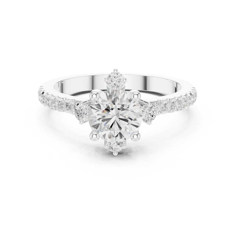 Ladies Ring DDLR-325@7 - White Gold - Image