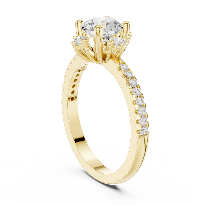 Ladies Ring DDLR-325@7 - Yellow Gold - Image