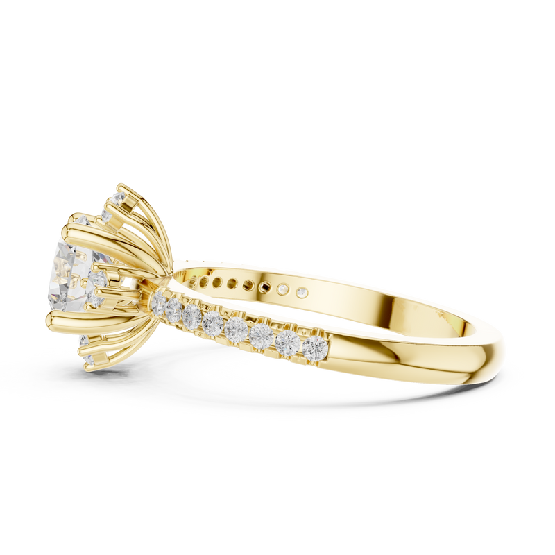Ladies Ring DDLR-325@7 - Yellow Gold - Image