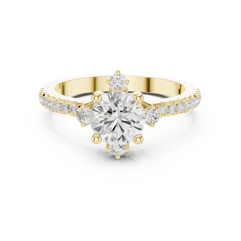 Ladies Ring DDLR-325@7 - Yellow Gold - Image