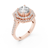 Ladies Ring DDLR-326@7 - Rose Gold - Image