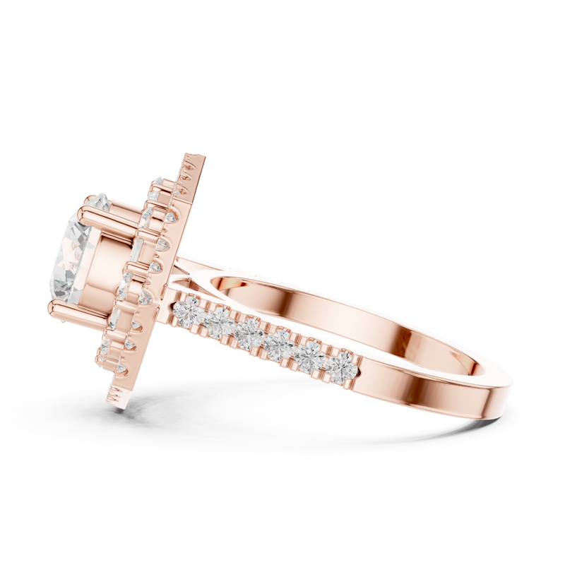 Ladies Ring DDLR-326@7 - Rose Gold - Image