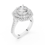 Ladies Ring DDLR-326@7 - White Gold - Image