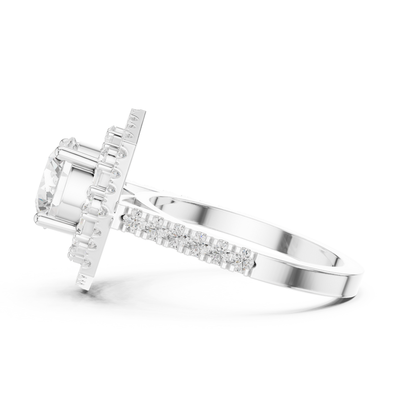 Ladies Ring DDLR-326@7 - White Gold - Image