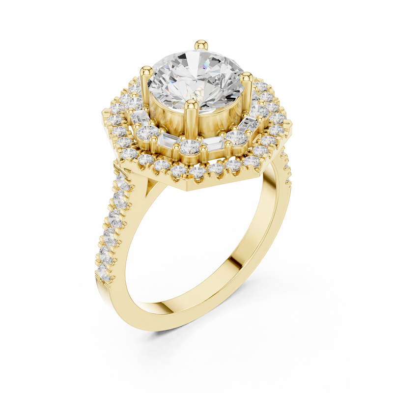 Ladies Ring DDLR-326@7 - Yellow Gold - Image