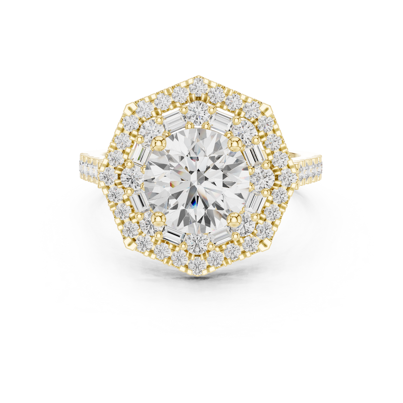 Ladies Ring DDLR-326@7 - Yellow Gold - Image