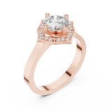 Ladies Ring DDLR-327@7 - Rose Gold - Image
