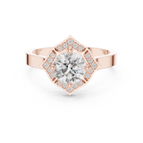 Ladies Ring DDLR-327@7 - Rose Gold - Image
