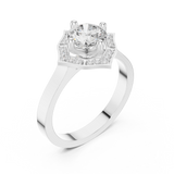 Ladies Ring DDLR-327@7 - White Gold - Image