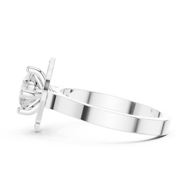 Ladies Ring DDLR-327@7 - White Gold - Image