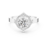 Ladies Ring DDLR-327@7 - White Gold - Image