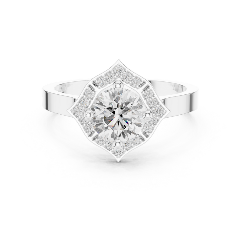 Ladies Ring DDLR-327@7 - White Gold - Image
