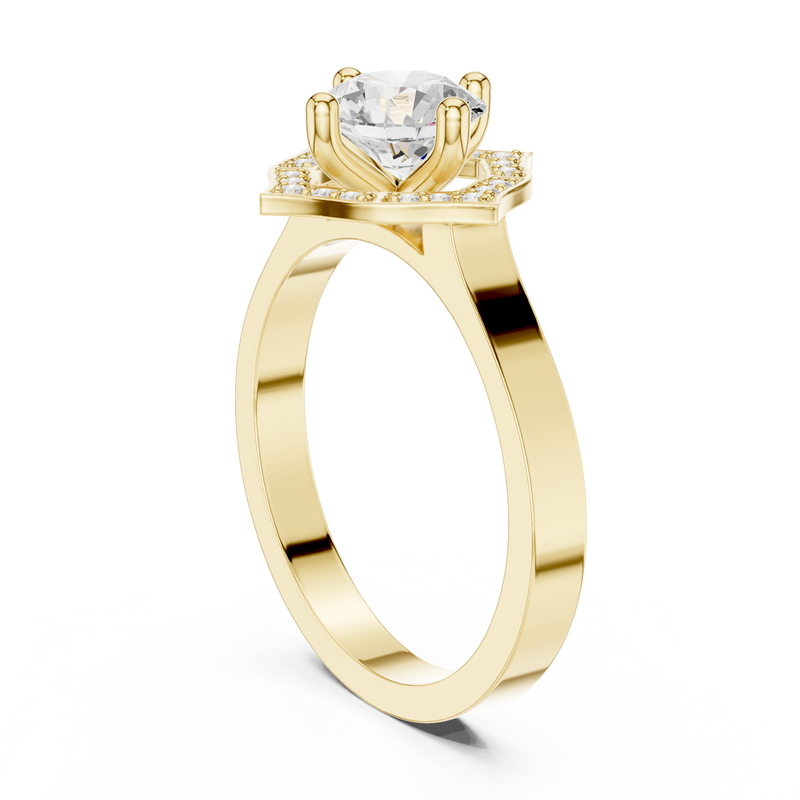 Ladies Ring DDLR-327@7 - Yellow Gold - Image