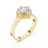 Ladies Ring DDLR-327@7 - Yellow Gold - Image