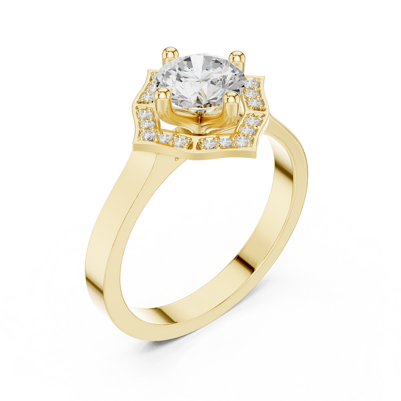 Ladies Ring DDLR-327@7 - Yellow Gold - Image