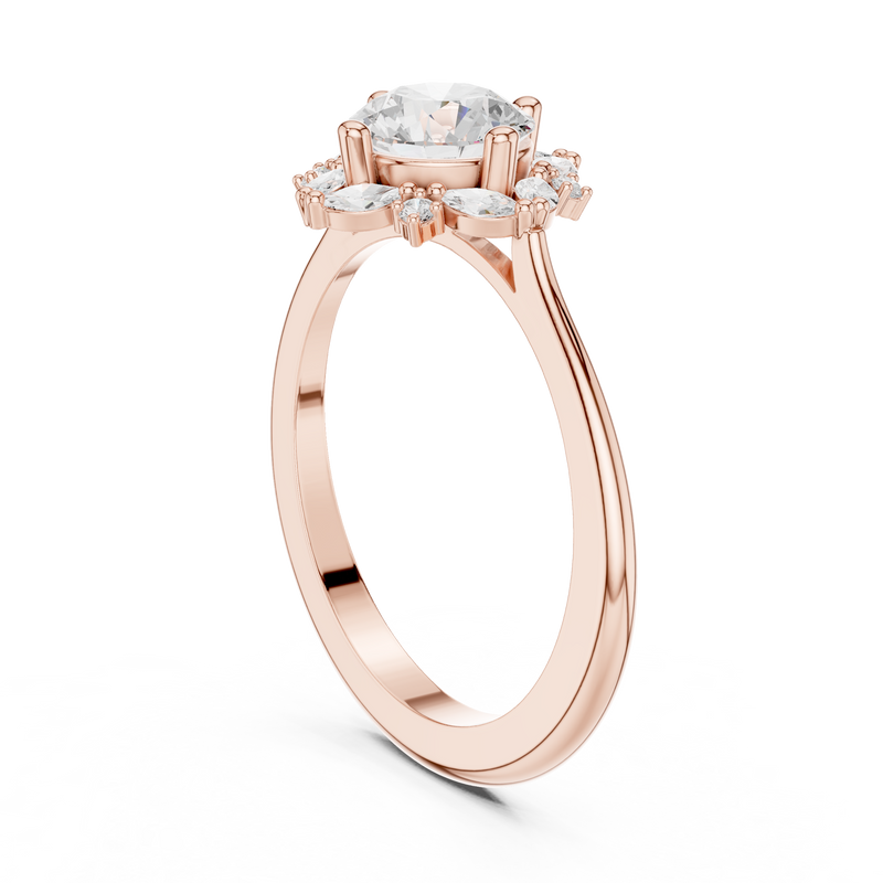 Ladies Ring DDLR-328@7 - Rose Gold - Image