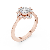 Ladies Ring DDLR-328@7 - Rose Gold - Image